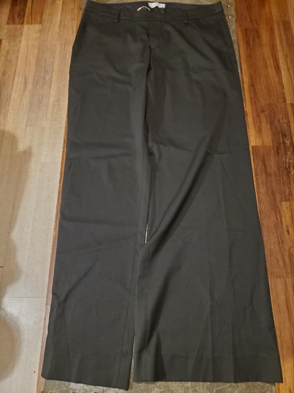 Women's Black Gap Brand Wide-leg Trouser Pants